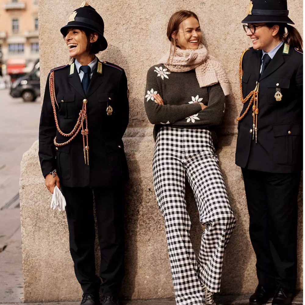 MADEWELL Floral Intarsia Pullover Sweater